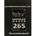 Llaveros para hoteles Metacrilato