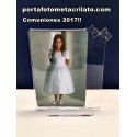 Portafoto Niña comunion Lazo