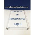 Expositor A4 pared con Separadores Inox
