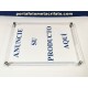 Expositor A5 pared con Separadores Inox